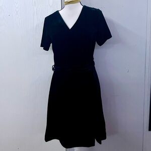 Dex Faux Wrap Black Velvet Dresss
A12